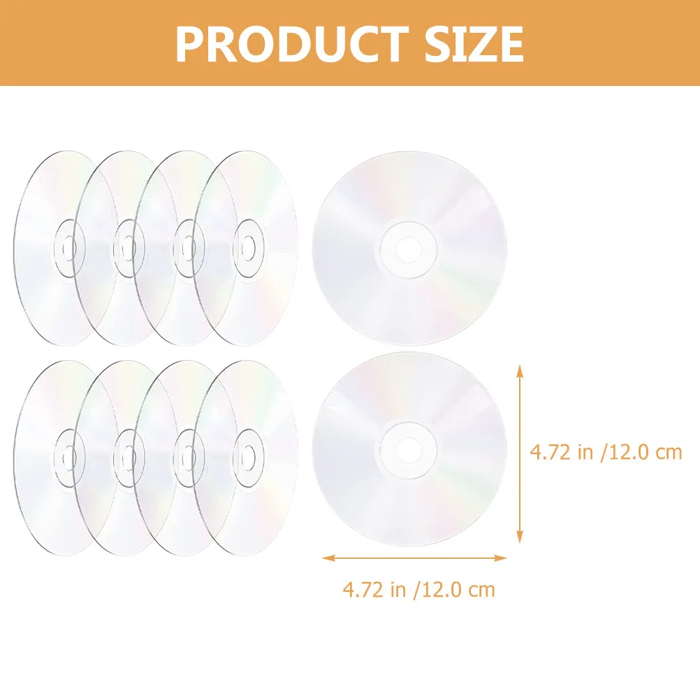 10Pcs Creative DIY Aesthetic Clear Painting Cd Discs Handmade Multifunctional Wall Decoration Home Room Art Craft Material