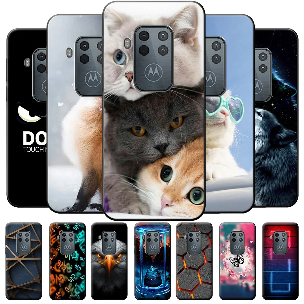 Para Motorola Moto One Zoom funda Moto One Zoom funda trasera de silicona funda protectora de teléfono para Motorola One Zoom Fundas Coque