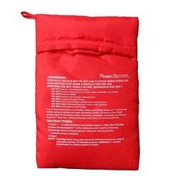 Microwave Baking Potatoes Bag Washable Cooker Bag Oven Steam Pocket Quick Baked Potatoes Rice Pocket Soil Bean Bag