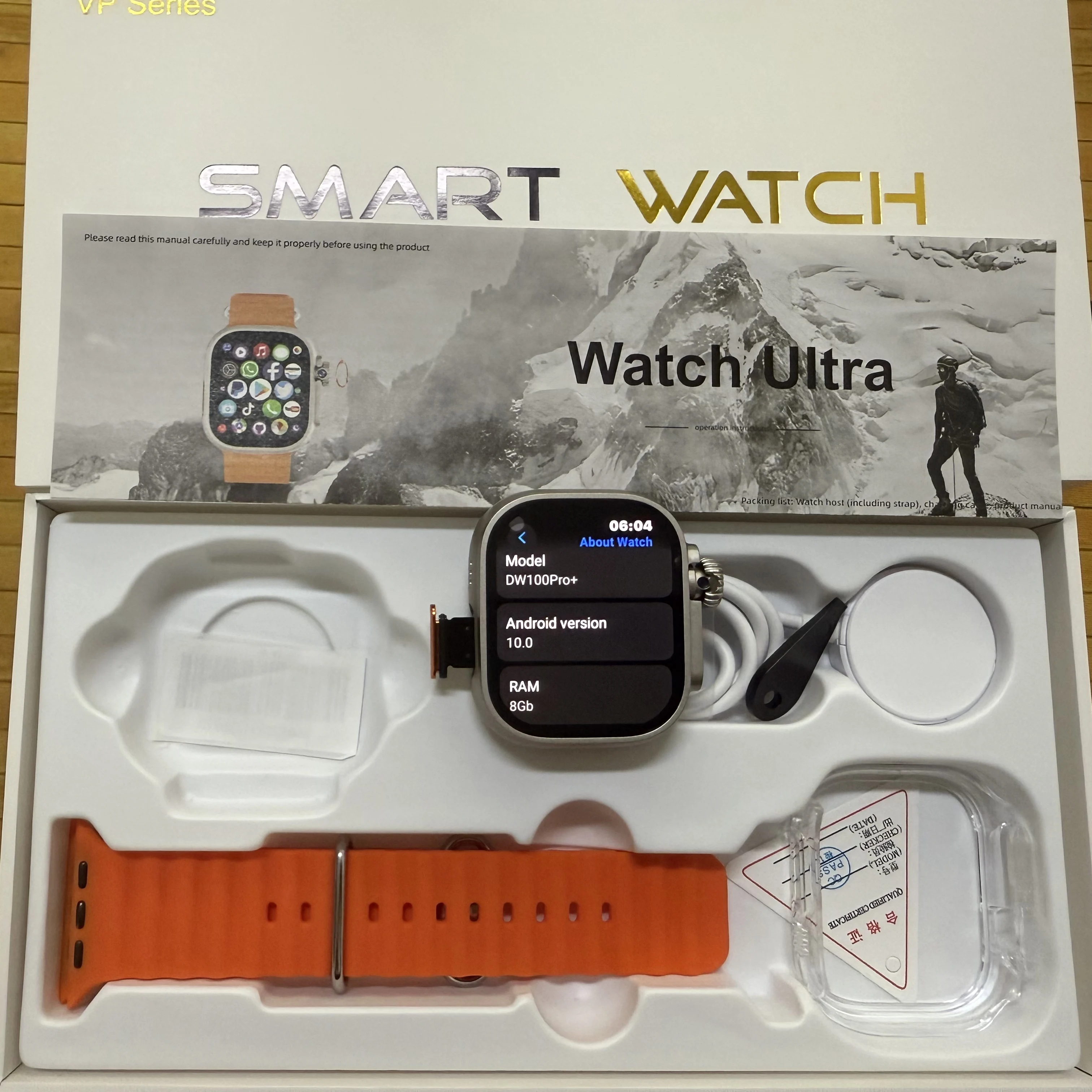 

DW100 Pro Updated DW100 Pro Plus + Smartwatch With Touch ID 2.29inch Large Screen Rotary Camera NFC GPS Position WIFI Connect