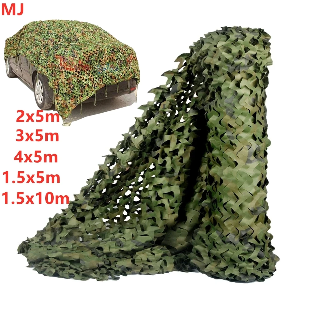 

Woodland Reinforced Camouflage Mesh Military Hunting Jungle Pergola Gazebo Hidden Mesh Garden Shade Outdoor Sunshade Cover