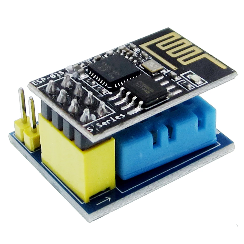 10 buah ESP8266 ESP-01 ESP-01S DHT11 modul Sensor kelembaban suhu esp8266 Wifi NodeMCU IOT rumah pintar (dengan ESP01)