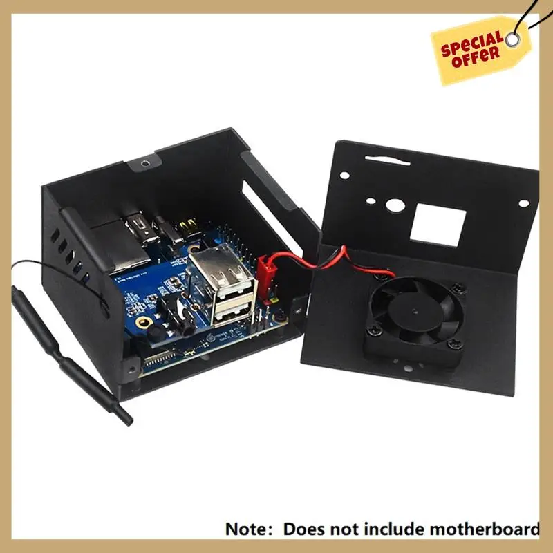Стабильная производительность — металлический корпус для Orange Pi Zero 3, металлический корпус с вентилятором и радиатором для Orange Pi Zero 3, аксессуары для деталей (без