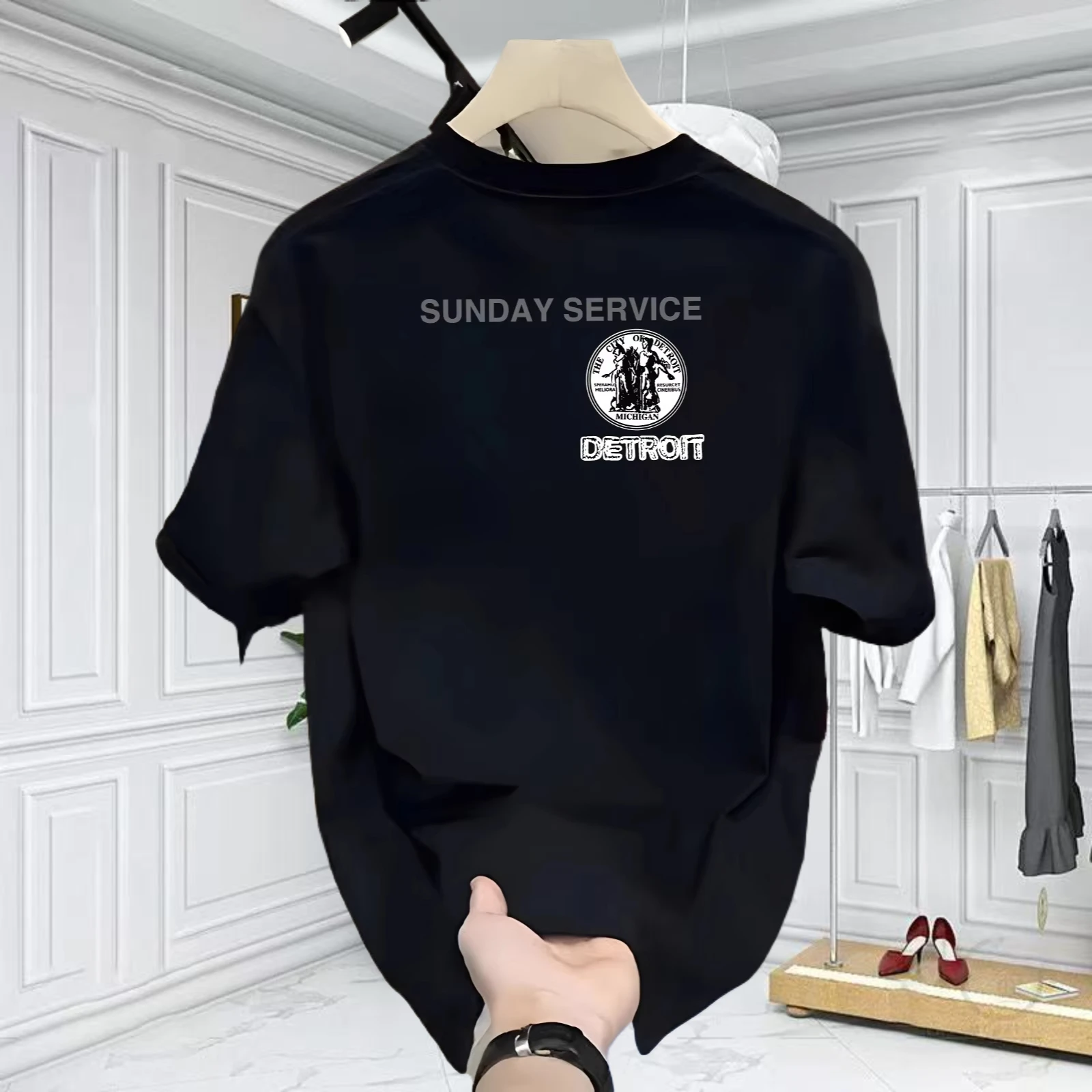 

2025 New American Cotton Tee - Men's Summer Loose Fit Fashion | Brand White Round Neck Short Sleeve T-Shirt S-4XL