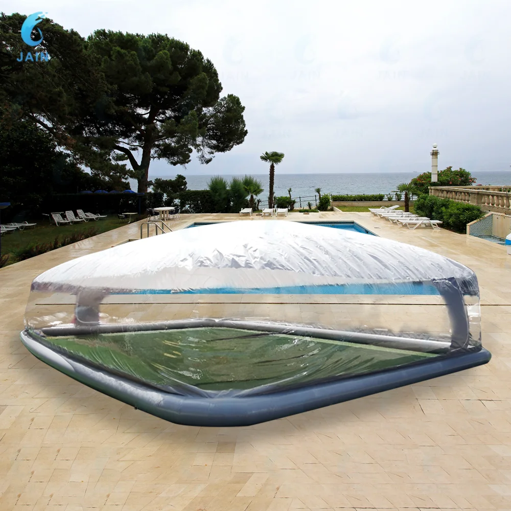 Copertura gonfiabile gigante della piscina di plastica trasparente all\'aperto, tenda trasparente della cupola della bolla