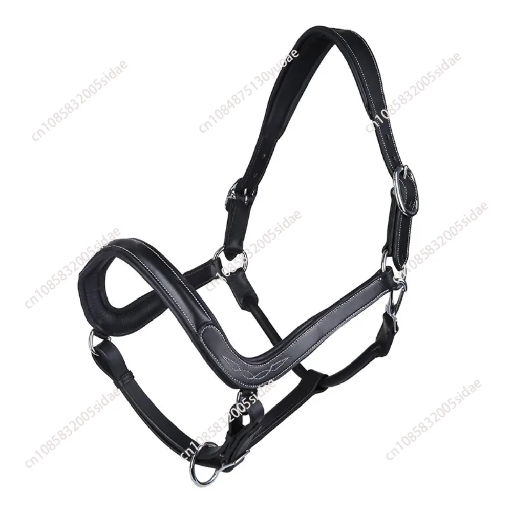 ergonomic design for horse head equestrian horse halter cowhide material antiabrasion mat head collar