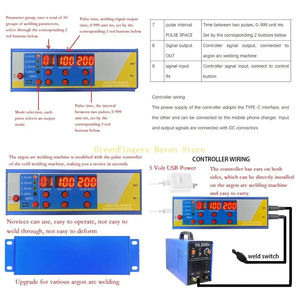 

F68D Welding Machine Controller Sheet Spots Argon Welding Imitation-Lasers