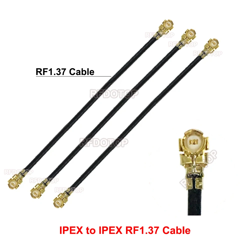 10PCS uFL/IPX1/IPEX1-Compatible to uFL Female Connector RF1.37 Cable Extension Pigtail Router 3G 4G Modem Wifi Antenna RF Jumper