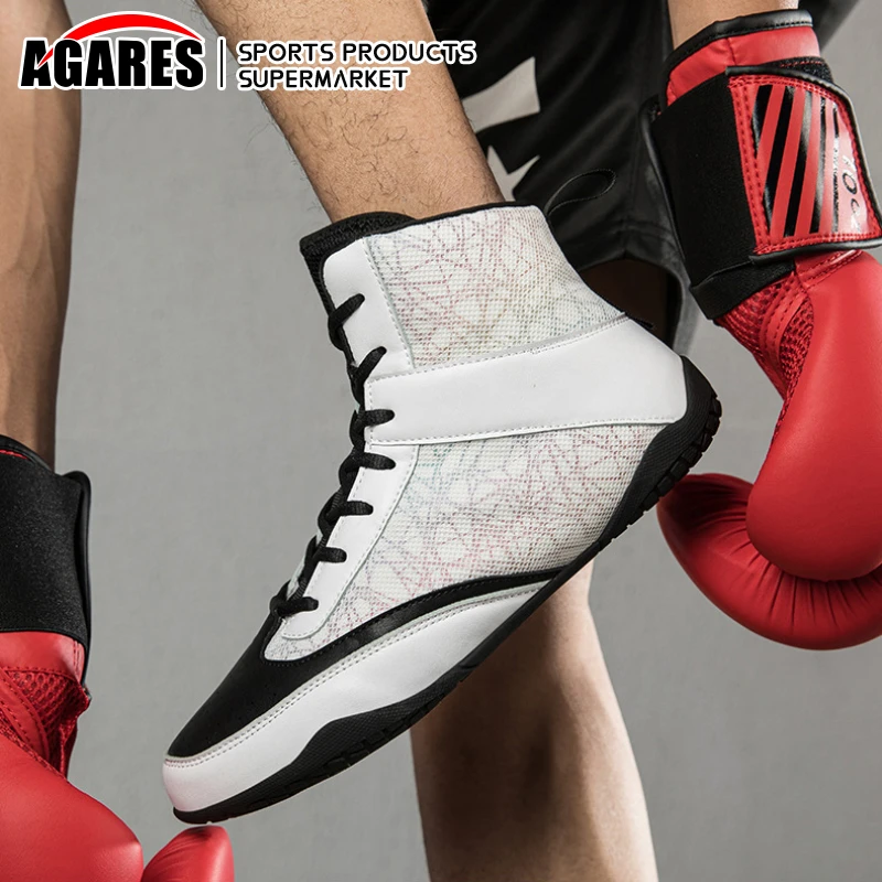 

Men's Boxing Shoes Rubber Outsole Breathable Wrestling Shoes Child Costume Shoes for Training Fighting Professional Boots Women