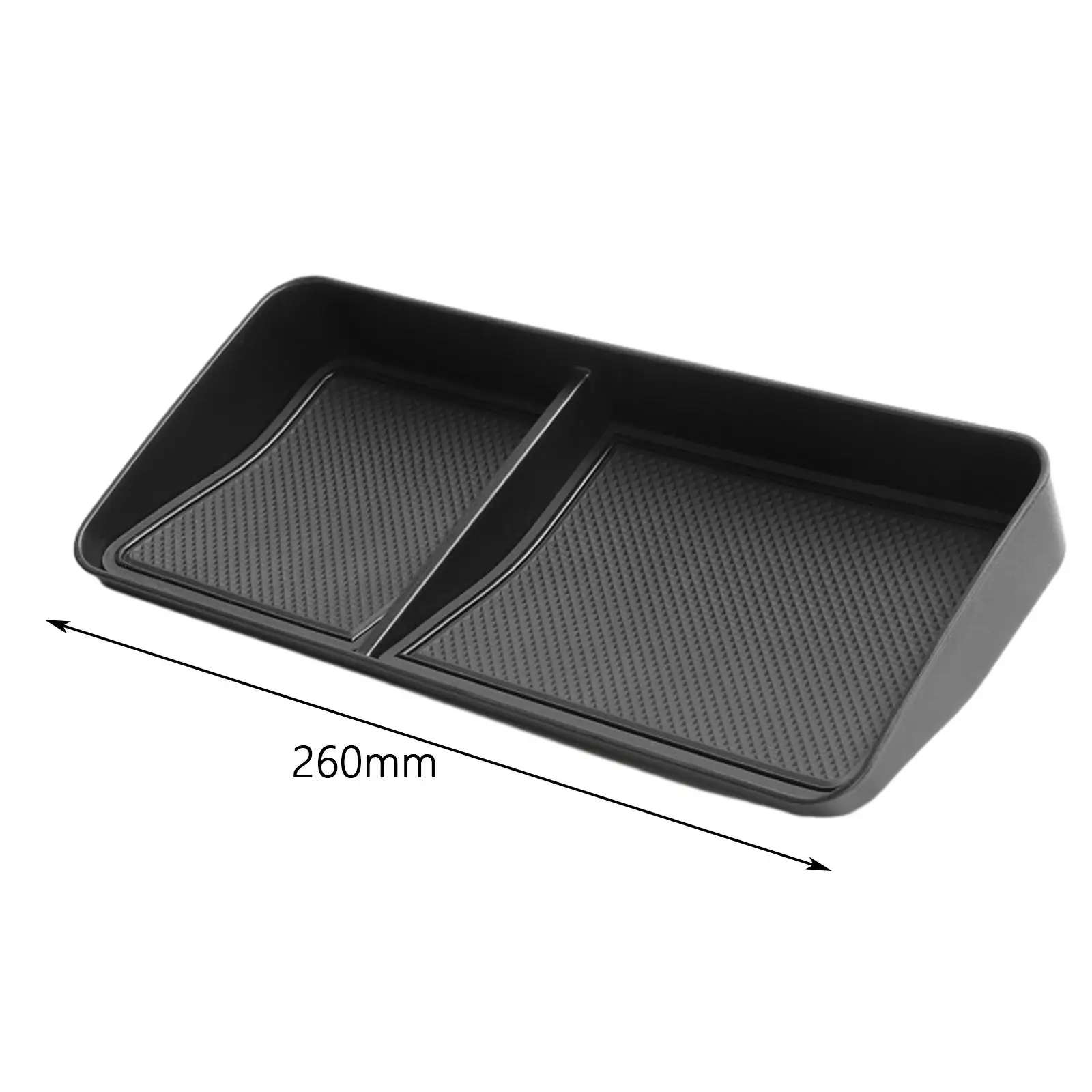 1 Pcs Under Screen Storage Box Dashboard PP Storage Box Organizer Tray Professional Sturdy for Mitsubishi Outlander Black