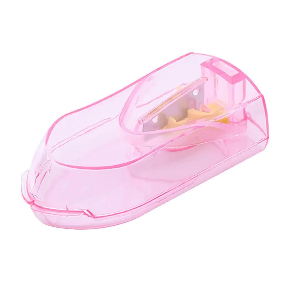 Pill Splitter Box Strong Sealing Easy to Carry Transparent Visible Adjustable Cutting Plastic Vitamin Tablet Pill Cutter for Tri