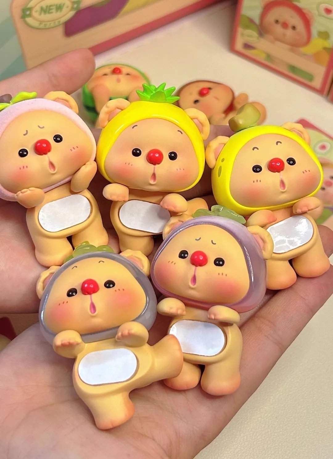

Oyo Bear Cub Fruit Power Hipper Series Mini Blind Box Cute Cartoon Trendy Play Ornament Mystery Box Gift Authentic New