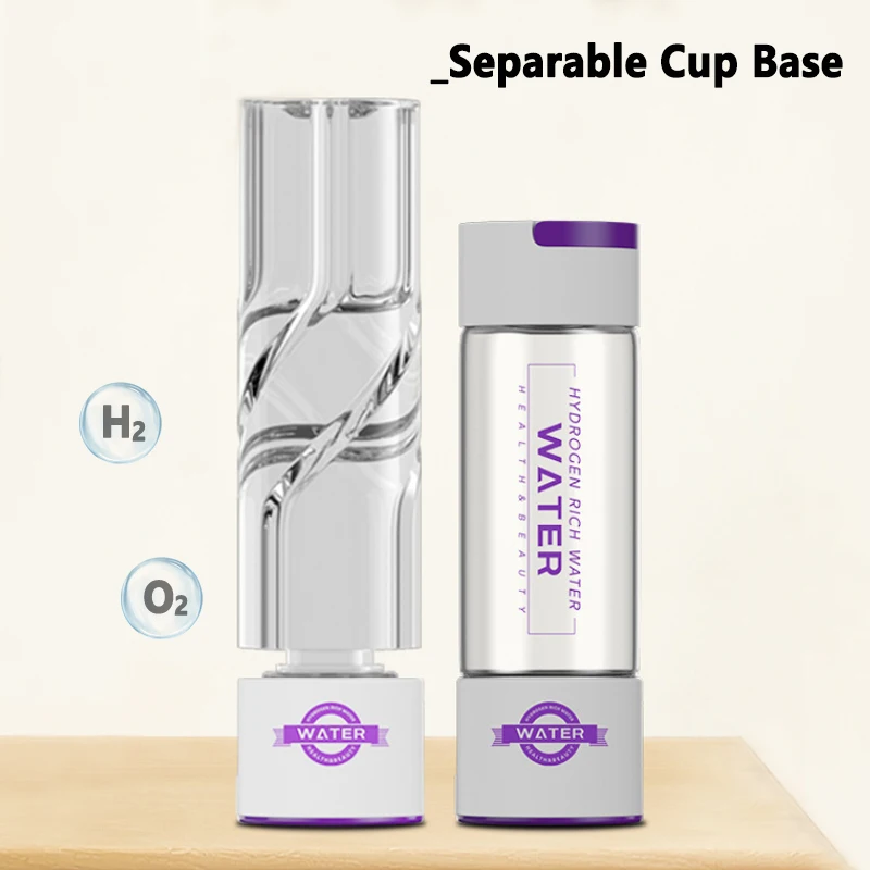  ﻿   كوب ماء الهيدروجين عالي التركيز زجاجة مياه غنية بالهيدروجين الجيل الجديد SPE/PEM تقنية فصل الأكسجين الهيدروجيني