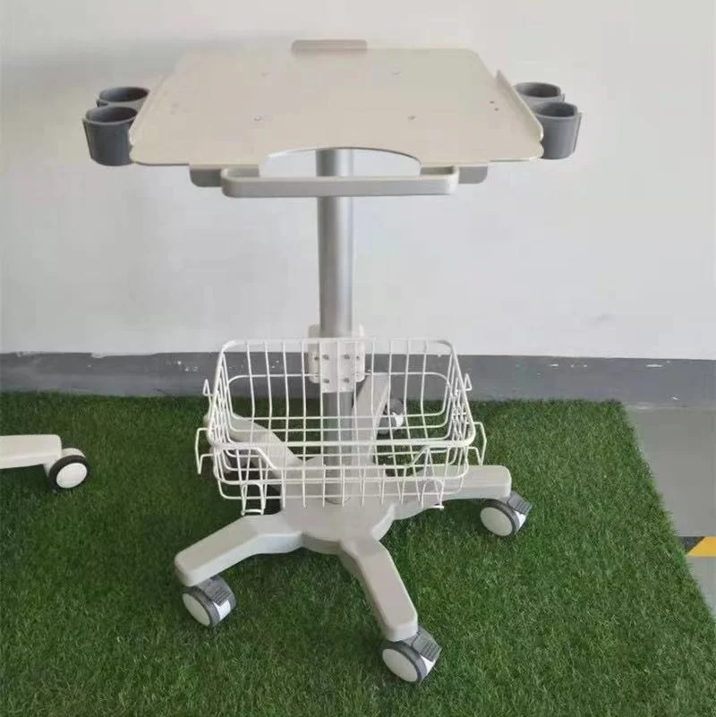 Wholesale Height Adjustable Multi-functional Aluminum Alloy Cart Portable Ultrasound Trolley For Hospital