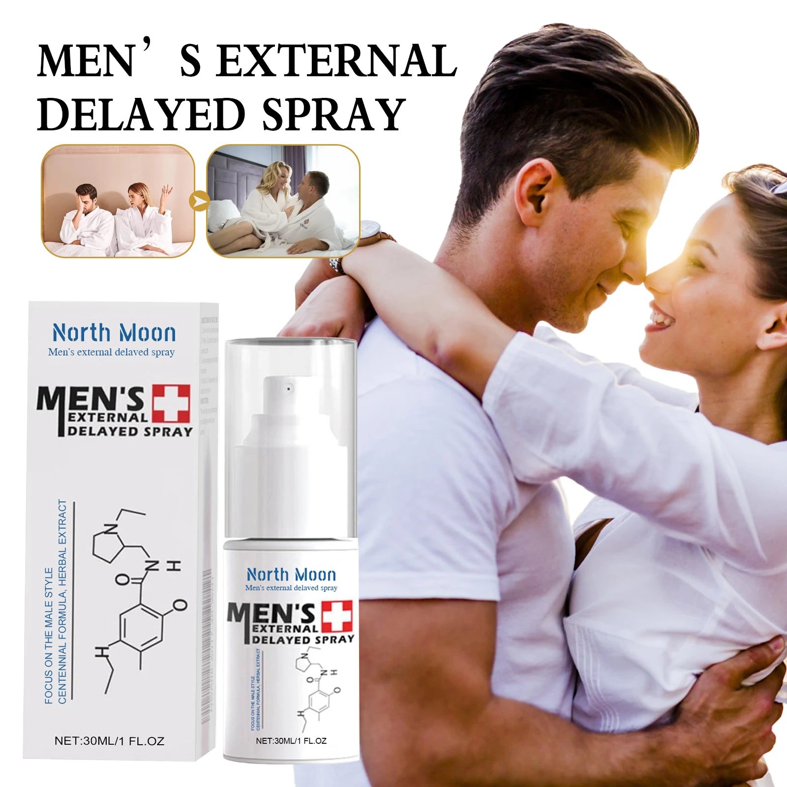 Men's Care Spray, Gentle Formula for Daily Nourishing Body Skin, Massage Body Care Spray for Men
