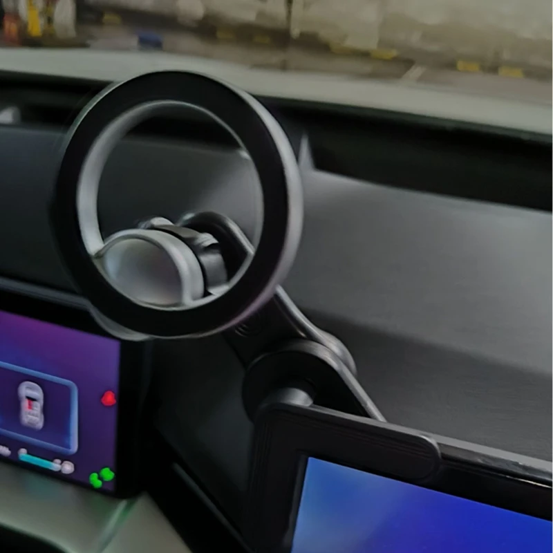 

Универсальный магнитный держатель телефона для автомобильного экрана, вращение на 360 градусов, сильный магнит, автомобильное крепление для iPhone 15 MagSafe Xiaomi