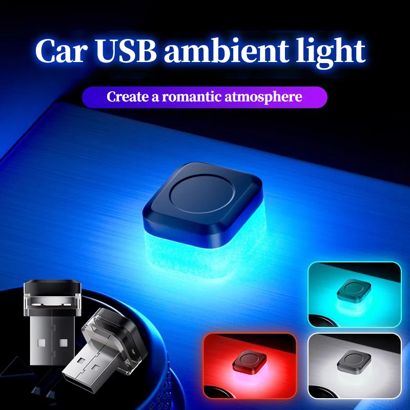 

LED car ambient light USB cigarette lighter decorative light ambient light in car universal car ambient light without modificati