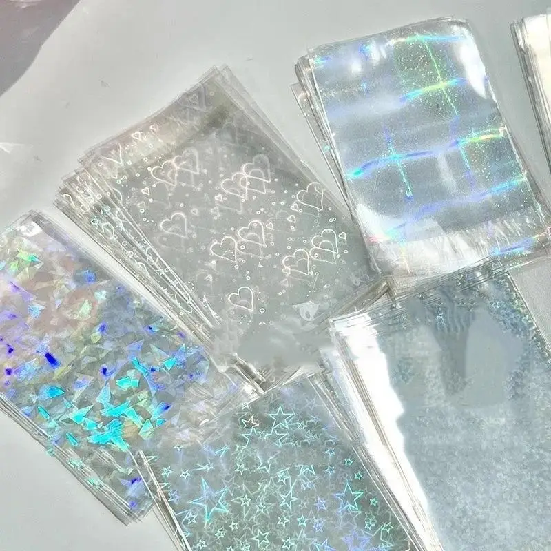 50pcs Holo Sleeves Ideal for Photocard and Postcard Preservation view 3