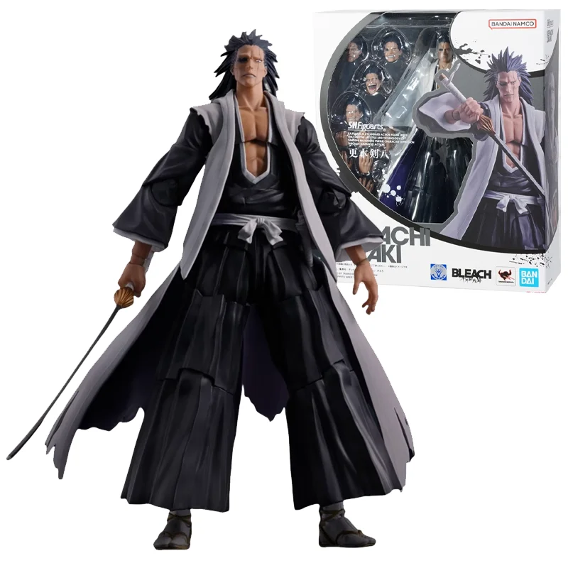 

Bandai Original SHF BLEACH Zaraki Kenpachi Anime Action Figure Toys For Boys Girls Kids Children Birthday Gifts Collectible Mode