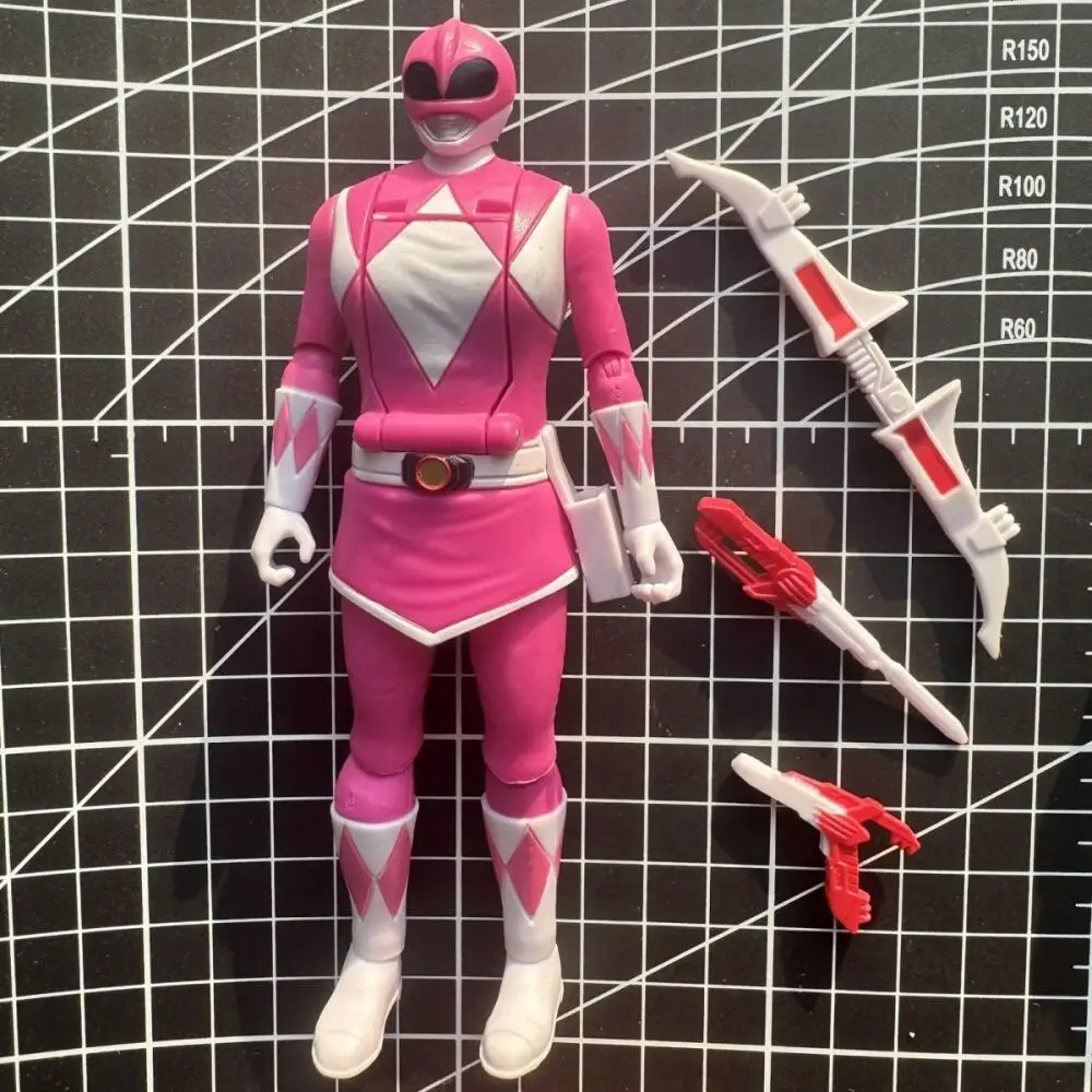 Hasbro Power Rangers Blue Ranger Pink Ranger Green Ranger - Figuras de acción de modelos originales a granel con defectos