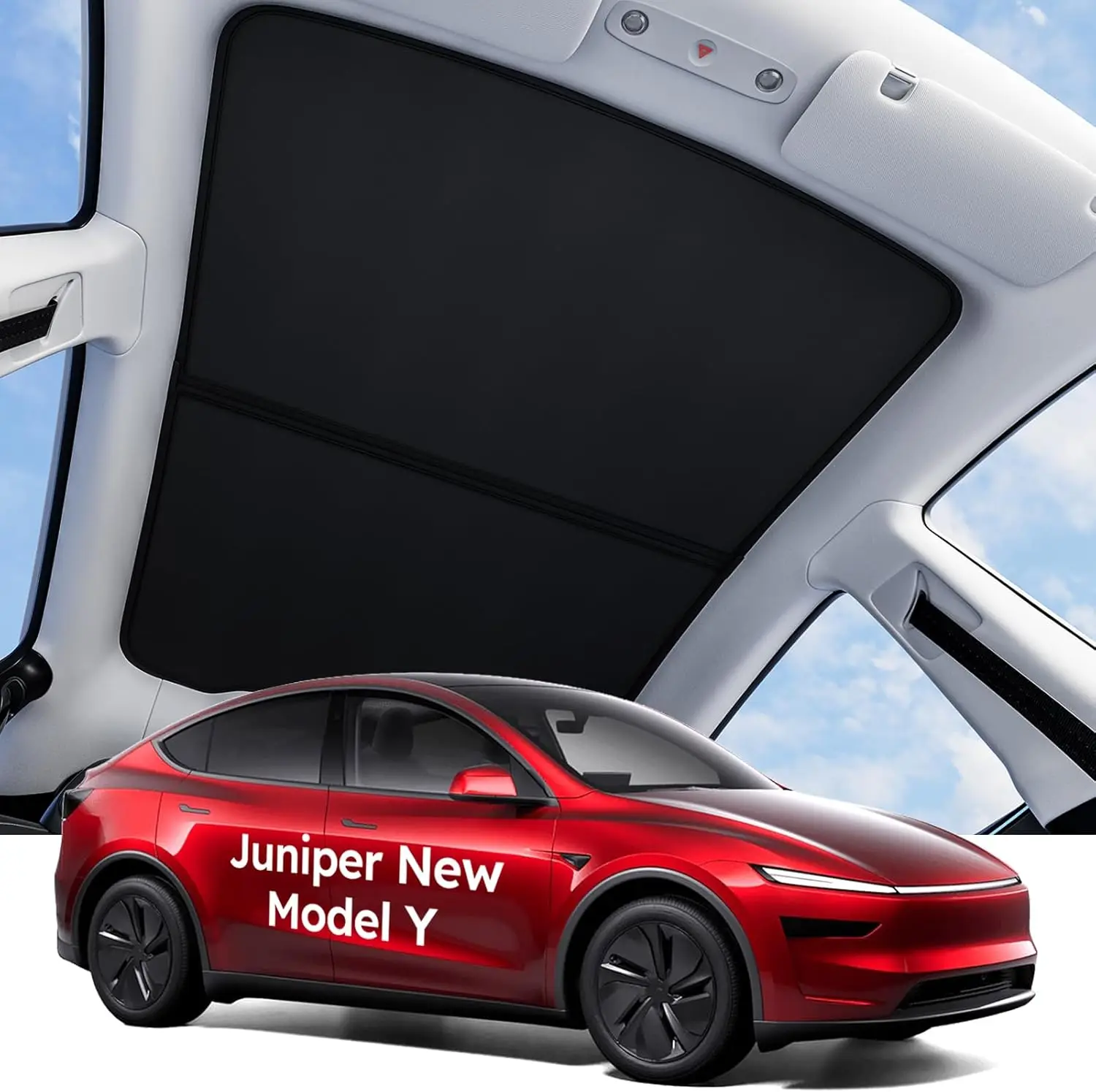 

Accessories Sunshade Roof [Never Sag, Nano Ice-Crystal Coatings] Heat Insulation Glass Roof Sun Shade, Accessories for Tesla New
