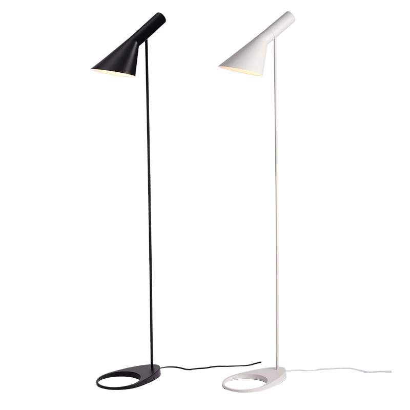 Modern LED Floor Lamp Bedroom Light Black White Table Lamp Standing Lamp for Reading Room Living Room Home Decor