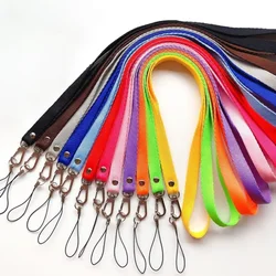 Solid Color Neck Strap for ID Tag Working Permit Lanyard for Mobile Phone Neck Strap Camera Keys Pass Work Card Badge Lanyard