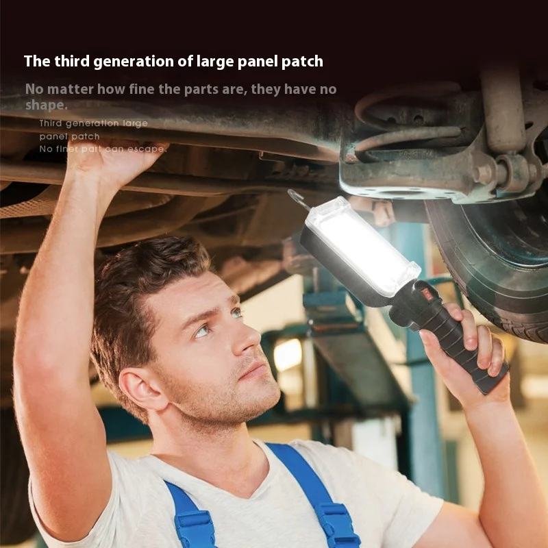 

Портативные магнитные фонари для ремонта авто, COB, яркий прожектор, уличный ремонт автомобиля, кемпинг, рыбалка, рабочий свет с магнитным крючком