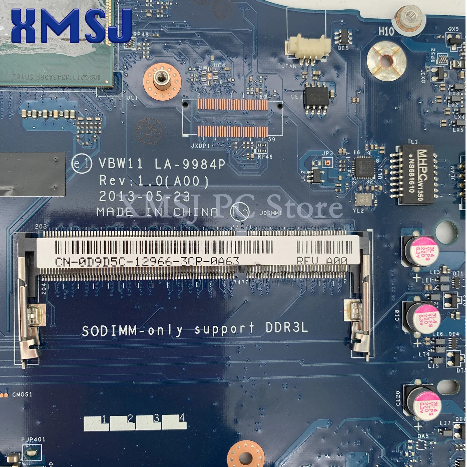 Материнская плата для ноутбука Dell Inspiron 17R 3737 5737 VBW11 LA-9984P с процессором i3-4010U i5-4200U i7-4500U CN-01CFYT 0D9D5C 0W6XCW