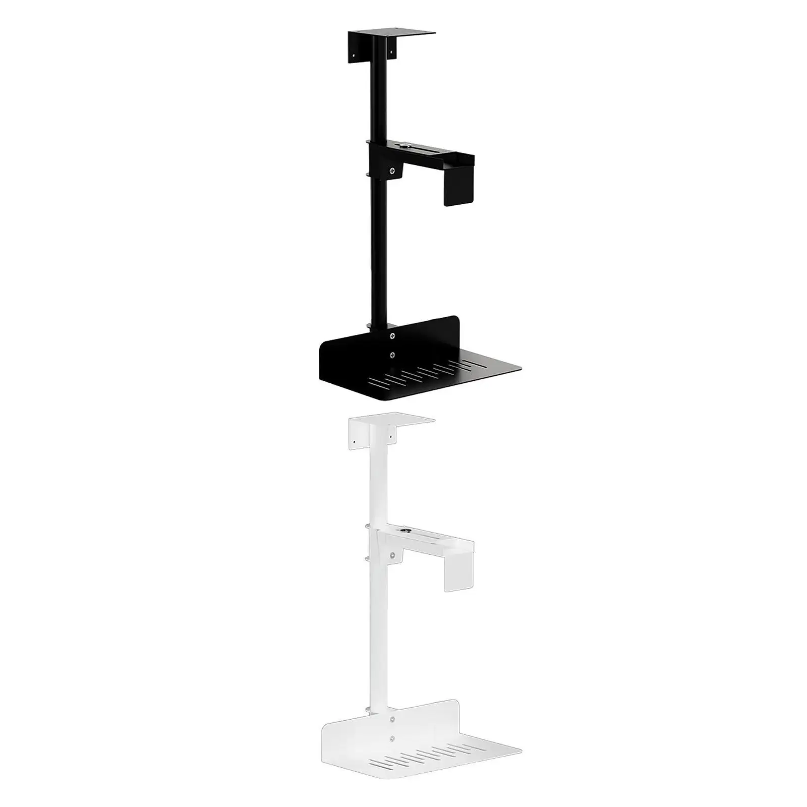 CPU Under Desk Mount Bracket Adjustable Under Counter Computer Tower Holder