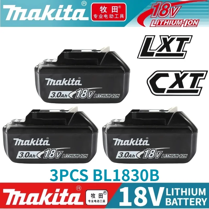 

100% original Makita⚡18V 6.0Ah Rechargeable BatteryFor Makita BL1830B BL1840B BL1850B BL1860B LXT400Power Tools Battery