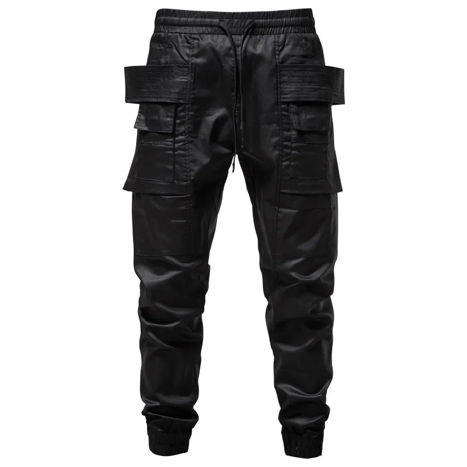Cargo Pants Men Original Black Pants Overalls for Men Locomotive Loose Casual Heavy Industry Functional Leggings for Men
