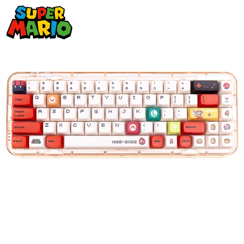 

Cartoon Anime Super Mario Keycap Mechanical Keyboard Cap XDA High heat sublimates PBT Material 144 Key Complete Set