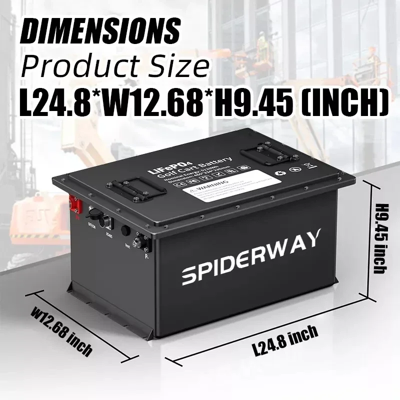 72 V 105 Ah LiFePO4-Lithiumbatterie mit 72 V 25 A Schnellladegerät für EZGO Club Car Golf Cart Reichweite bis zu 70 Meilen