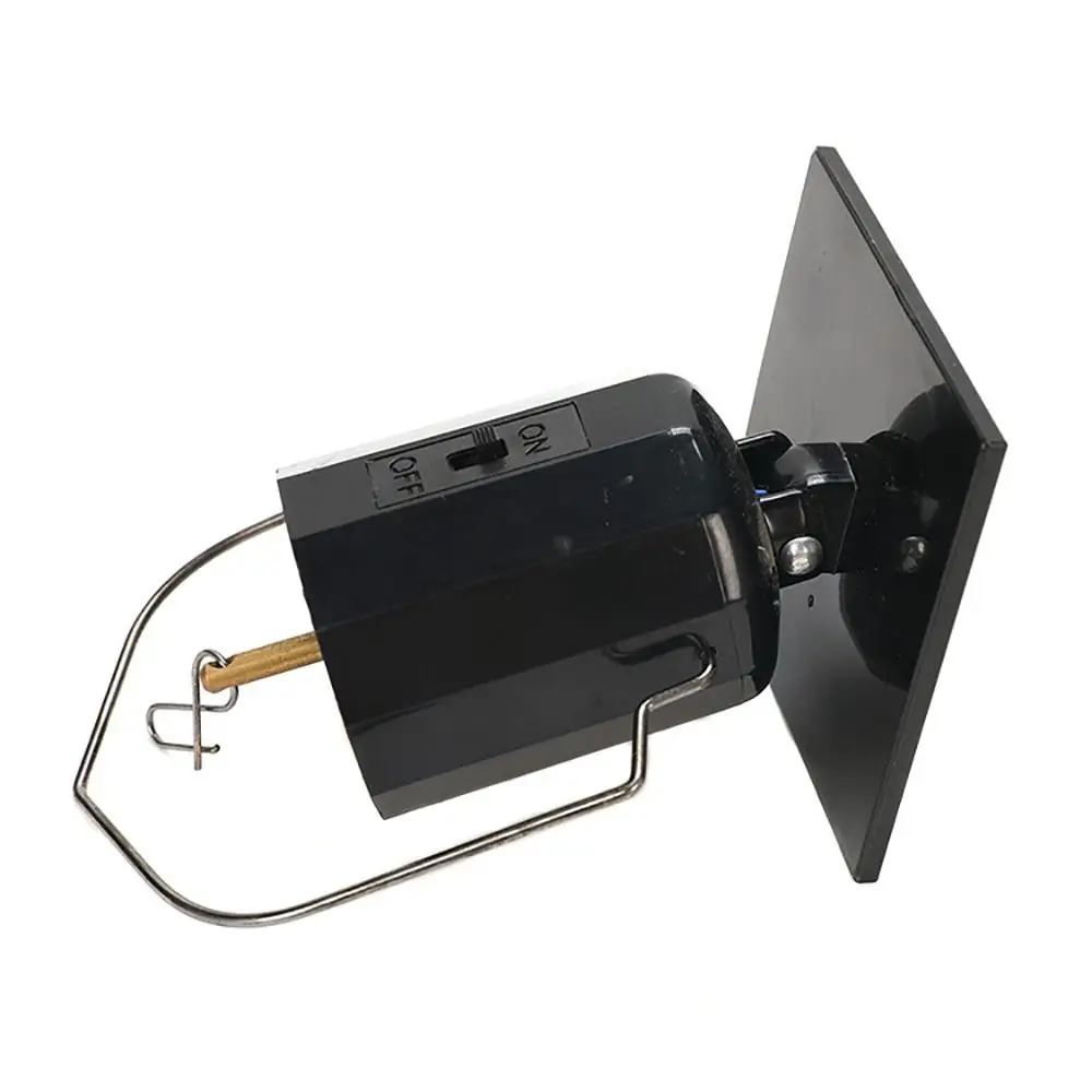 

Practical Black Wind Spinner Solar Motor With Hook Plastic Solar Rotating Motor Versatile Solar Powered Wind Chime Motor