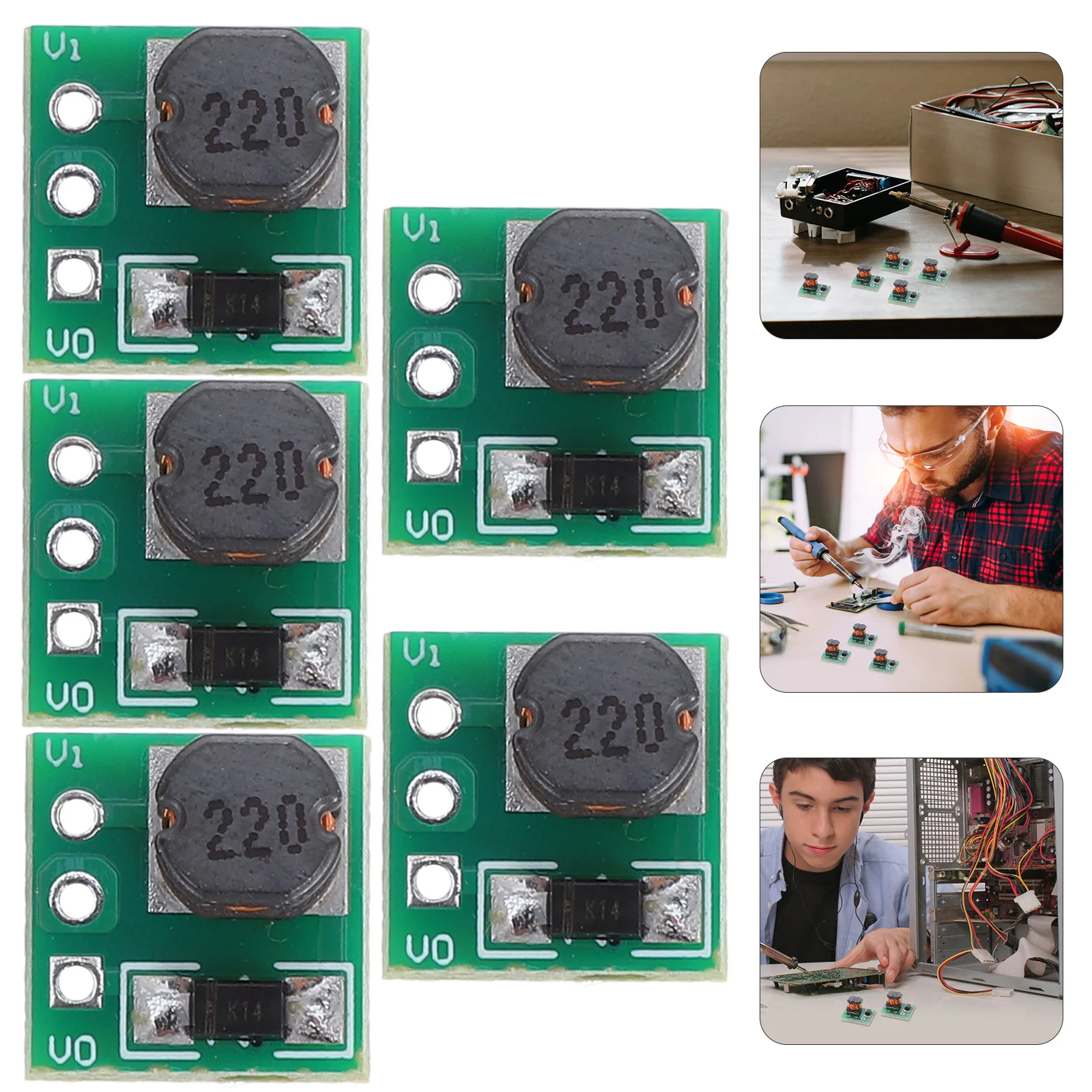 

5 Pcs DC Boost Module Step Voltage Regulator Stabilized Power Supply Regulators