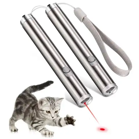 Interactive Pointer Pen for Cats And Dogs 2in1 Flashlight Child-Friendly Multi-Function Pet Playtime Exercise Training Toy
