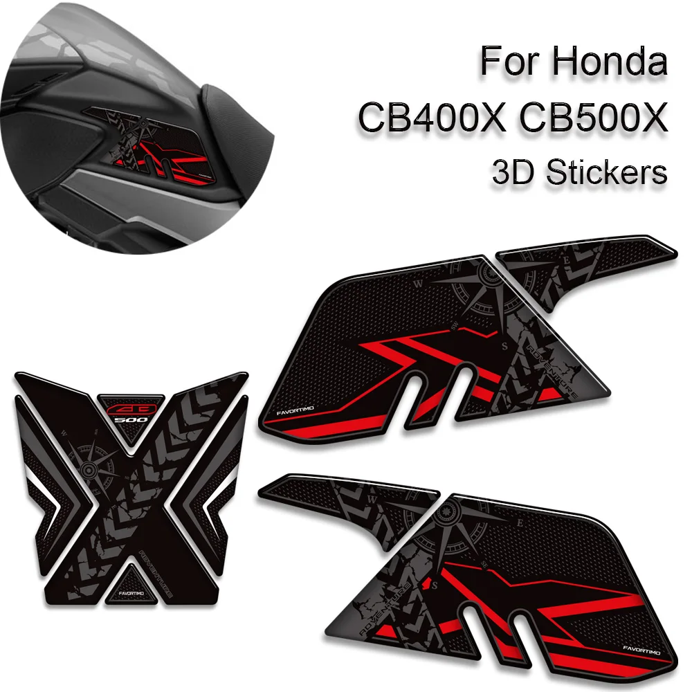 

For Honda CB400X CB500X CB 400 500 CB400 CB500 X Motorcycle Tank Pad Side Grips Gas Fuel Oil Kit Knee Stickers