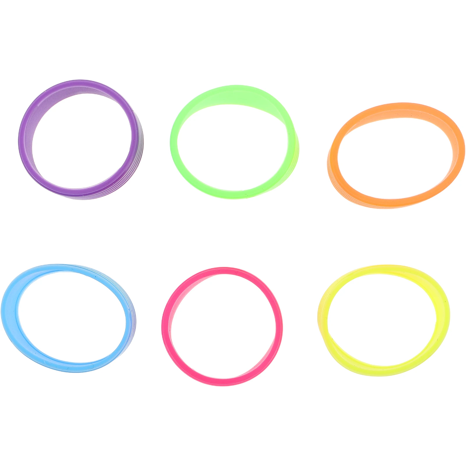 

6Pcs Tennis Racket Grip Rings Silicone Non-Slip Reusable Overgrip Protectors Badminton Table Tennis Bands Elastic Racket Ring