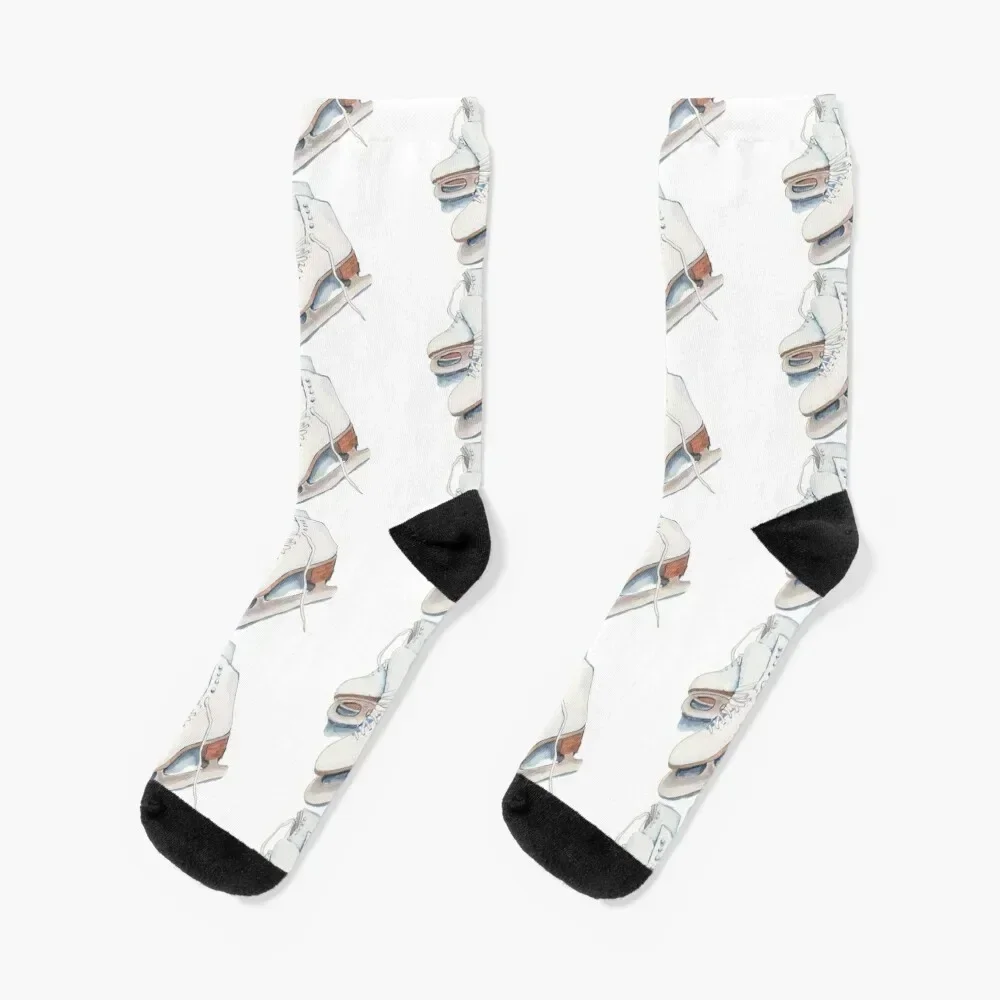 

Ice Skates Socks with print FASHION Stockings man funny gifts Socks For Women Men's