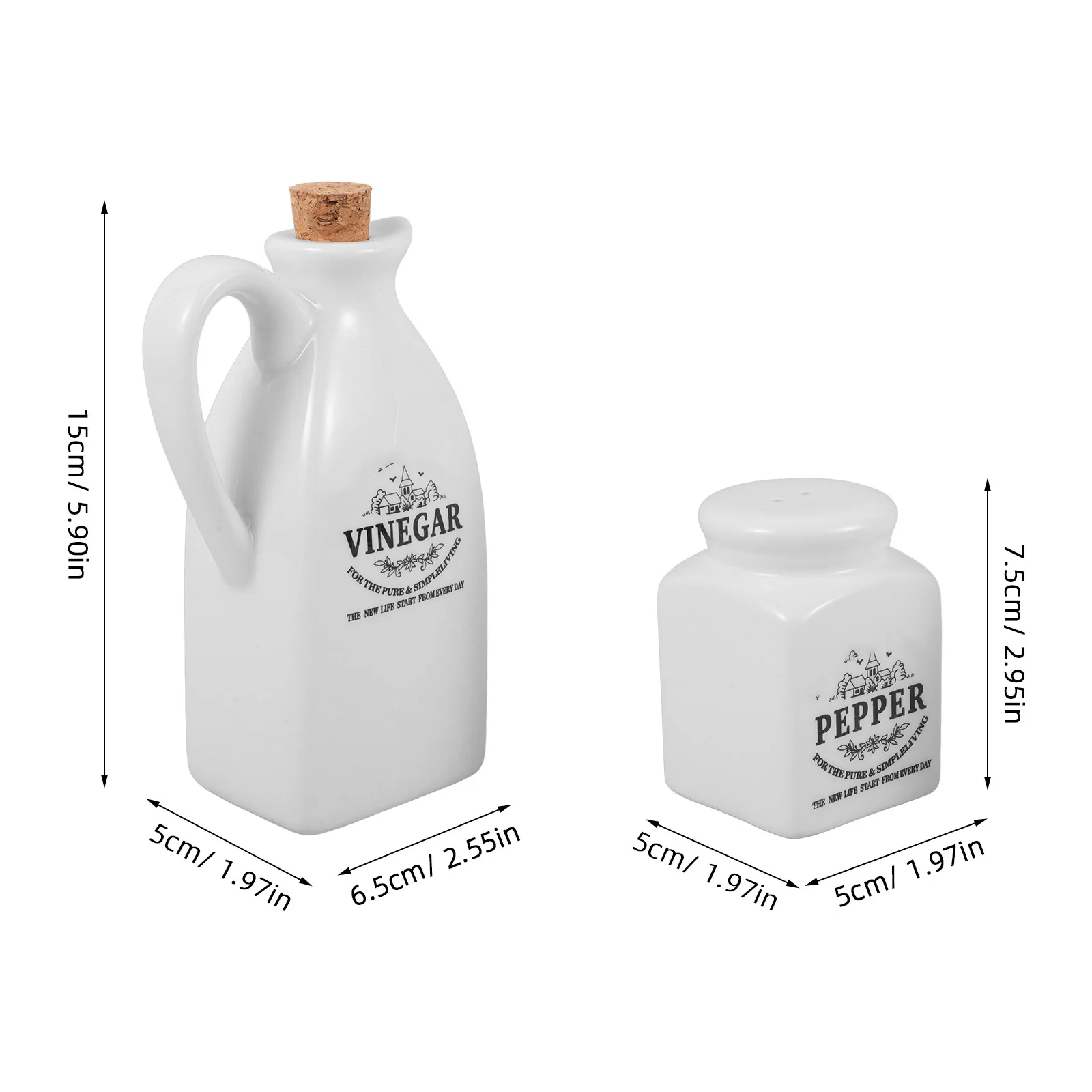 

4 шт., набор керамических бутылок для масла в японском стиле, диспенсер для приправ, уксус, контейнер для соевого соуса, практичный кухонный инструмент