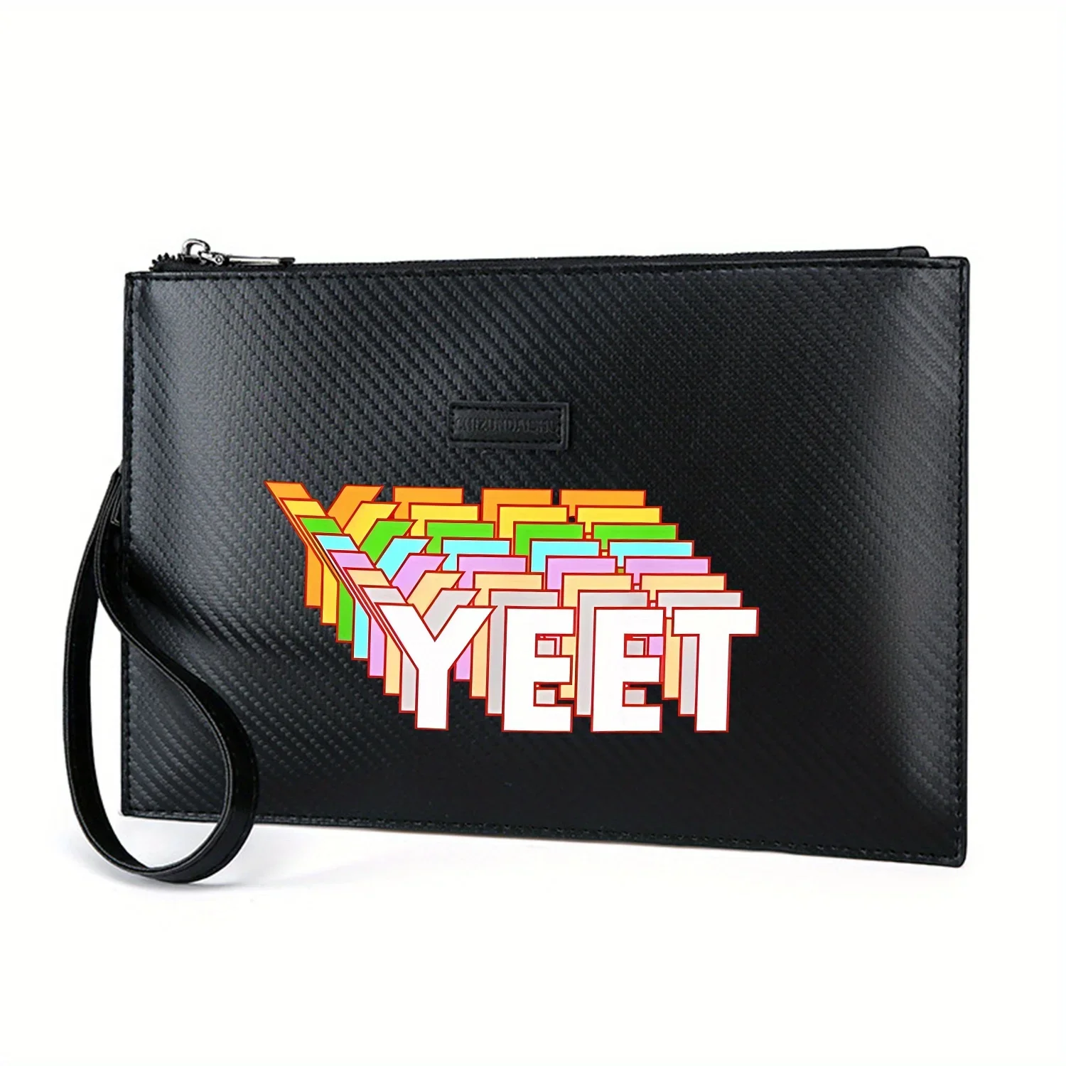 design-de-texto-empilhado-arte-grafica-elegante-impresso-pu-bolsa-masculina-elegante-e-pratica-para-transporte-diario