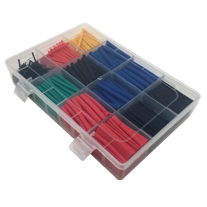 530 PCS Heat Shrink Tubing Heatshrink Tube Sleeving Wrap Wire Sell Connector Repair Diameter 2-13mm