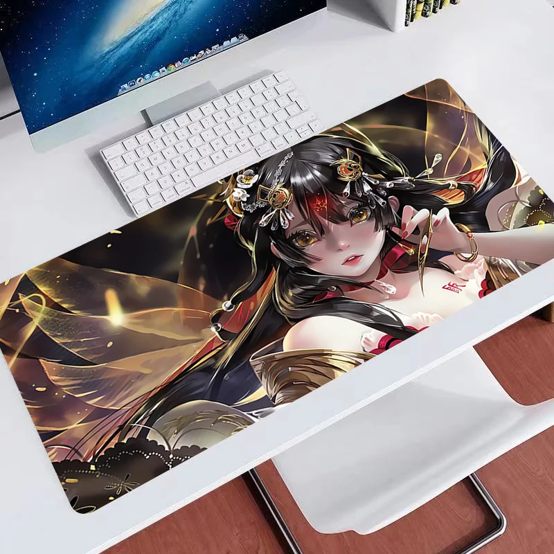 

Gamer Desk Mat Mousepads HD Anime Girl Mouse Pad Office Desk Pads New Mousepads Non-slip Mouse Mats For Computer gift Multi-size