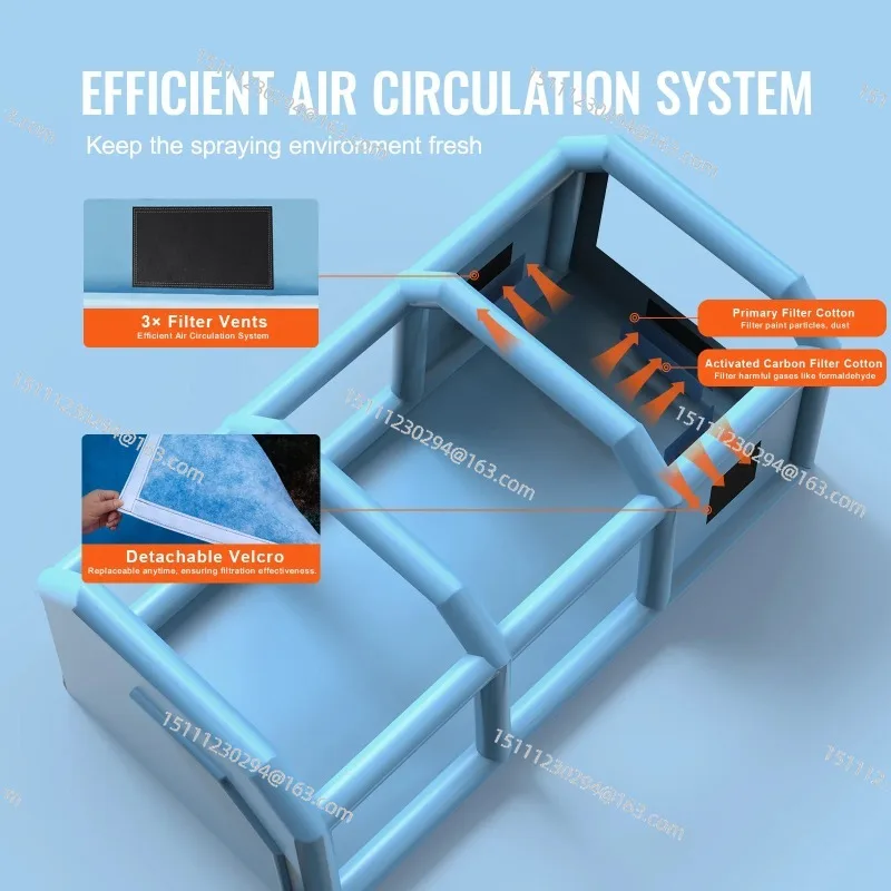 

Inflatable Paint Spray with Powerful Blowers