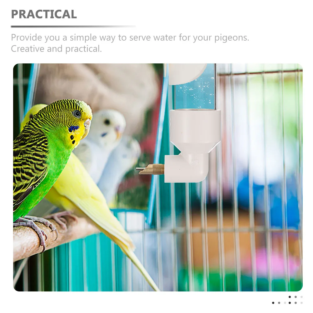 

Automatic Parrot Water Feeder Durable Splash-Proof Bird Cage Water Dispenser Drinking Feeder Birds Supplies Bird Drinking Tool