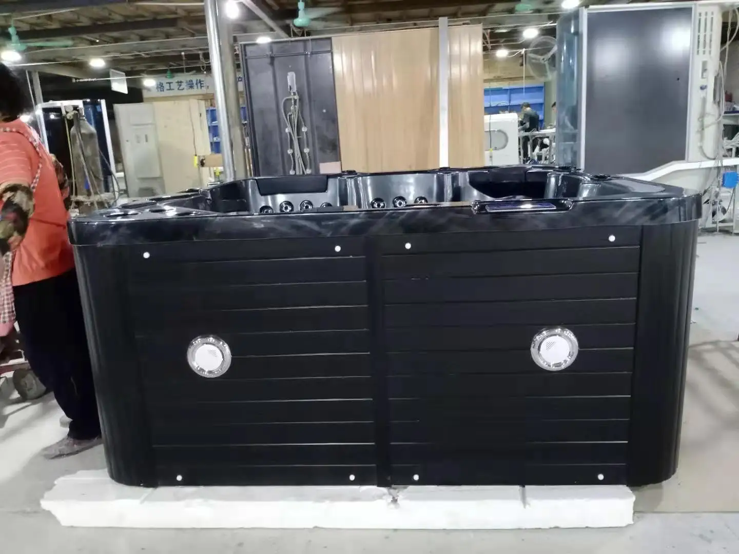 أوروبا بالبوا التحكم حمام سباحة في الهواء الطلق سبا حوض استحمام ساخن مع وظيفة جاكوزير