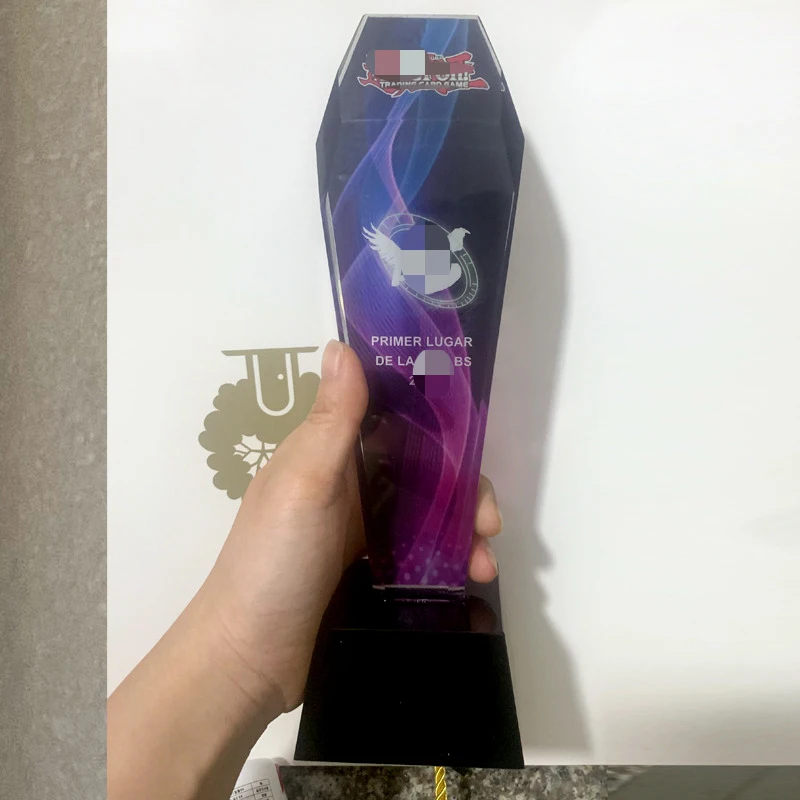 

Customized Lettering Color Printing, Creative High-end Crystal Trophy, Excellent Staff Team annual Meeting Award Decoration, 1Pc