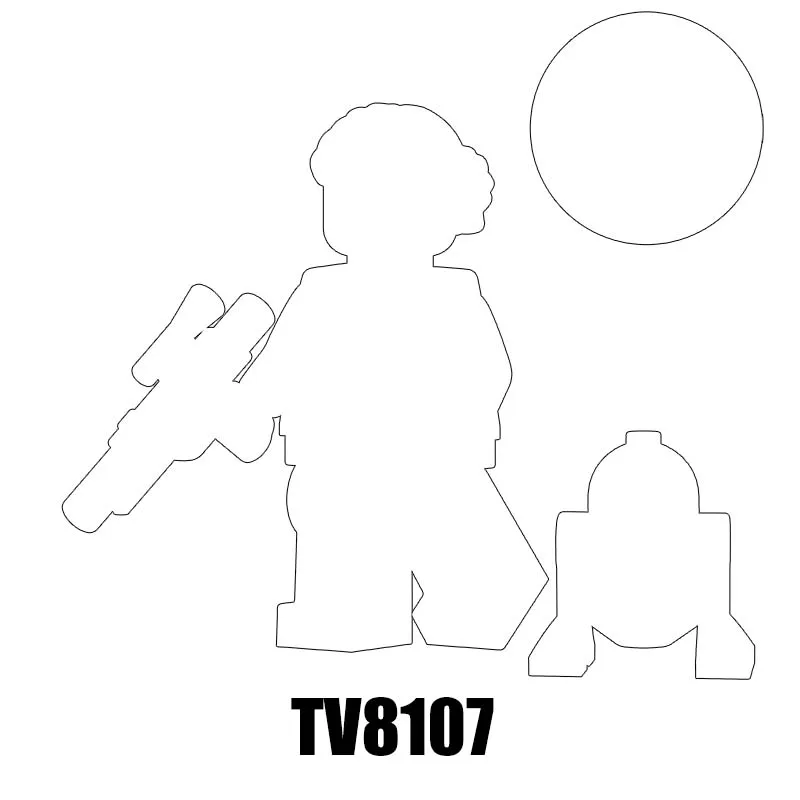 ABS Plastic Anime Plastic Building Blocks Assemble Enlighten Figure TV6120 TV6121 classic Decor Educational Toys Series 110