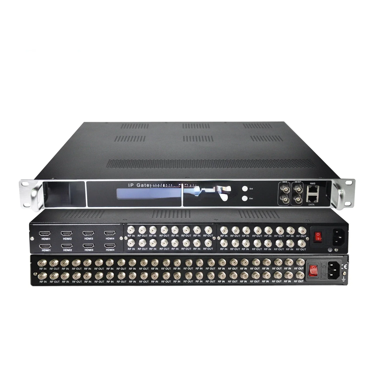 Hot Sales24 Channel FTA DVB-S2/ISDB-T/DVB-T To Ip Headend Tuner To IP Dvb Gateway